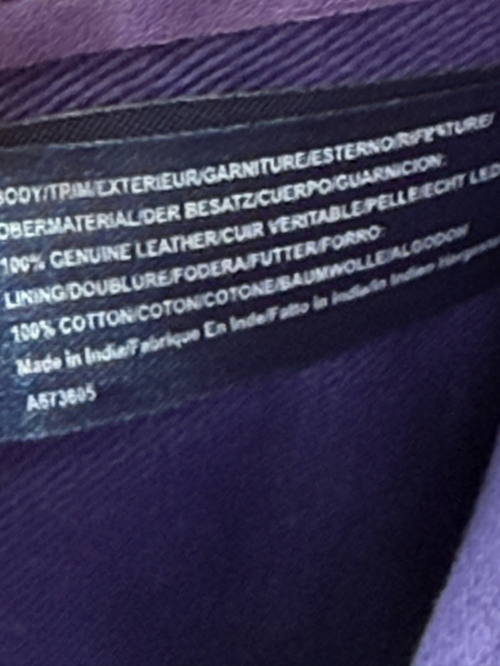 American Leather Co. Taylor Leather Wallet Organizer Vibrant Purple - Picture 9 of 10